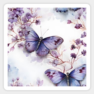 Butterflies Watercolor 13 - Purple Emperor Sticker